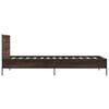 vidaXL Cadre de lit sans matelas ch&ecirc;ne marron 90x190 cm