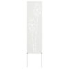vidaXL &Eacute;cran de confidentialit&eacute; de jardin Fretwork Blanc 32 x 140 cm
