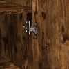 vidaXL Buffet haut chêne fumé 40x42,5x185 cm bois d'ingénierie