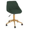 vidaXL Chaises pivotantes &agrave; manger lot de 4 vert fonc&eacute; velours
