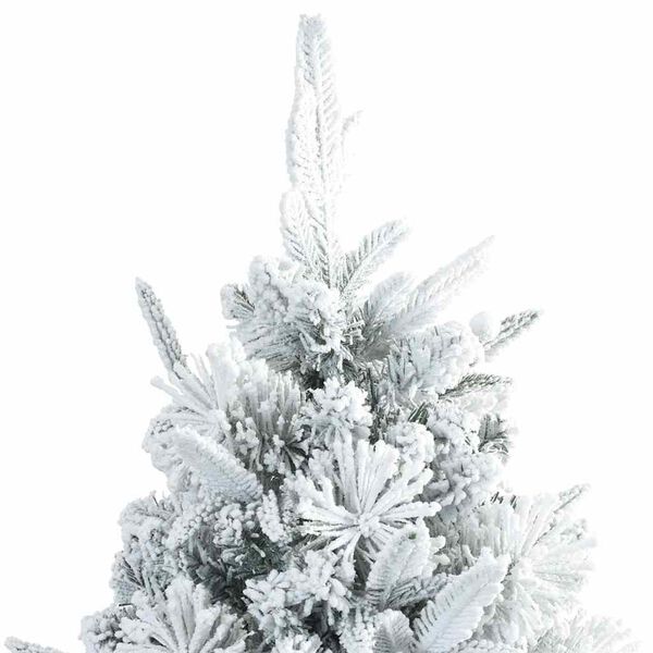 vidaXL Sapin de Noël artificiel à branches pliantes, duveteux de neige