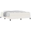 vidaXL Cadre de lit avec matelas Cr&egrave;me 180 x 200 cm tissu