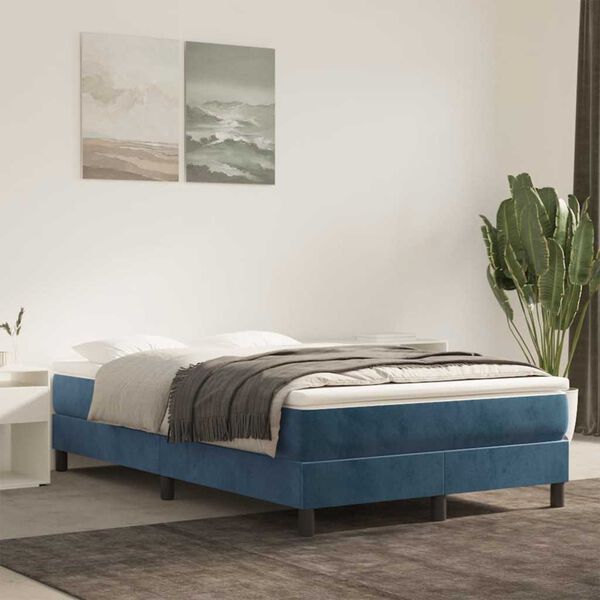 vidaXL Matelas de lit &agrave; ressorts ensach&eacute;s fermet&eacute; moyenne 120x210x20 cm velours