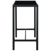 vidaXL Ensemble de bar de jardin 7 pcs R&eacute;sine tress&eacute;e Noir