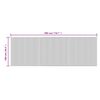 vidaXL Tapis rectangulaire noir 100x300 cm bambou