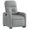 vidaXL Fauteuil inclinable &eacute;lectrique gris clair tissu