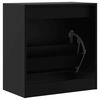 vidaXL Armoire &agrave; chaussures noir 60x34x63,5 cm bois d'ing&eacute;nierie