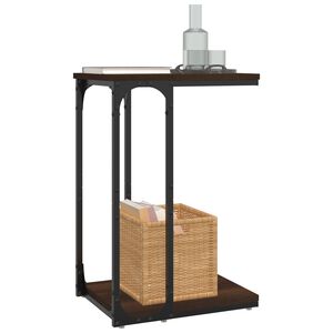 vidaXL Table d'appoint Ch&ecirc;ne marron 40x30x60 cm Bois d'ing&eacute;nierie