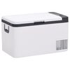 vidaXL Glaci&egrave;re avec poign&eacute;e noir et blanc 18 L PP et PE