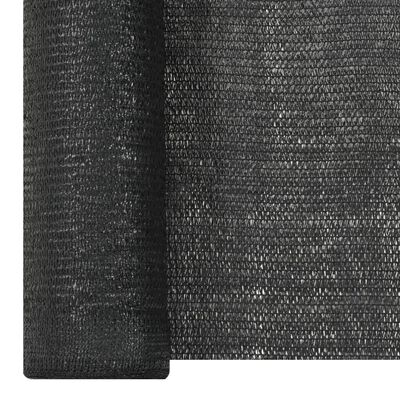 vidaXL Filet brise-vue Noir 1,8x25 m PEHD 150 g/m²