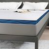 vidaXL Surmatelas Blanc 140 x 190 cm Tissu jacquard