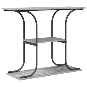 vidaXL Table console Gris Sonoma 101 x 35 x 80,5 cm Bois d'ing&eacute;nierie