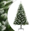 vidaXL Sapin de No&euml;l artificiel &agrave; charni&egrave;res avec neige floqu&eacute;e 240 cm