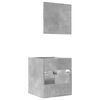 vidaXL Ensemble de meubles de salle de bain 2 pcs gris b&eacute;ton