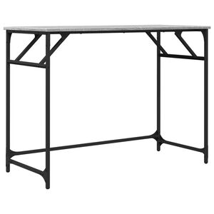 vidaXL Bureau sonoma gris bois d'ing&eacute;nierie et acier enduit de poudre