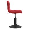 vidaXL Chaise pivotante de salle &agrave; manger Rouge bordeaux Velours