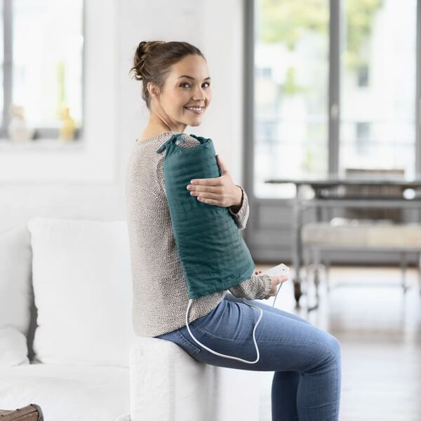 Medisana Coussin chauffant &eacute;lectrique HS 200 Blanc et vert