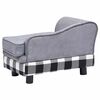 vidaXL Canap&eacute; pour chien Gris 57x34x36 cm Peluche