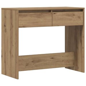 vidaXL Table console ch&ecirc;ne artisanal 89x41x76,5 cm bois d'ing&eacute;nierie