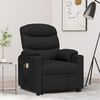 vidaXL Fauteuil de massage Noir Tissu