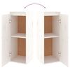 vidaXL Meubles TV 6 pcs Blanc Bois massif de pin