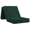 vidaXL Canap&eacute;-lit pliable 75 x 63 x 45 cm Vert fonc&eacute;