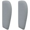 vidaXL Oreille de t&ecirc;te de lit Gris clair tissu