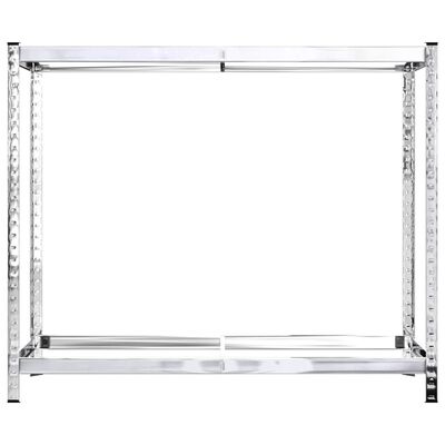 vidaXL Porte-pneus à 2 niveaux 3 pcs Argenté 110x40x110 cm Acier