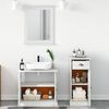 vidaXL Ensemble de mobilier de salle de bain 3 pcs Blanc antique