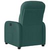 vidaXL Fauteuil inclinable Vert fonc&eacute; Tissu