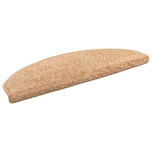vidaXL Tapis d'escalier auto-adh&eacute;sifs 15 pcs Dor&eacute; 80 x 24,5 x 3,5 cm