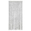 vidaXL Rideau anti-mouches gris 90x220 cm chenille