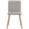 vidaXL Chaises &agrave; manger lot de 4 gris nuage tissu