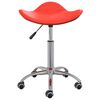 vidaXL Tabouret de salon et spa Rouge Similicuir