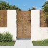 vidaXL Portail de jardin 85x200 cm acier corten conception de carr&eacute;