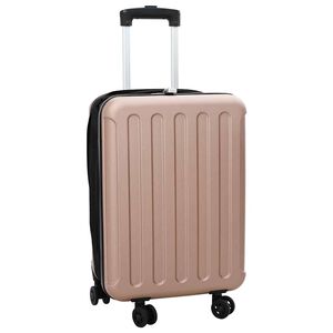 vidaXL Valise dor&eacute; rose 34 x 23 x 55.5 cm Plastic ABS