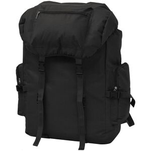 vidaXL Sac &agrave; dos en style d'arm&eacute;e 65 L Noir