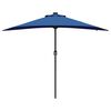vidaXL Parasol de jardin Bleu 294 x 150 x 223 cm tissu