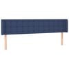 vidaXL T&ecirc;te de lit avec oreilles Bleu 183x16x78/88 cm Tissu