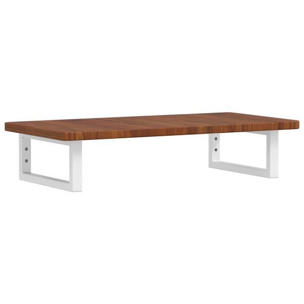 vidaXL &Eacute;tag&egrave;re de vasque murale acier et bois de ch&ecirc;ne massif