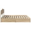 vidaXL Lit de Rangement Ch&ecirc;ne Sonoma 180 x 200 cm Bois d'ing&eacute;nierie