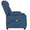 vidaXL Fauteuil de massage Bleu Tissu