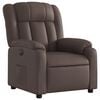 vidaXL Fauteuil inclinable &eacute;lectrique Marron Similicuir