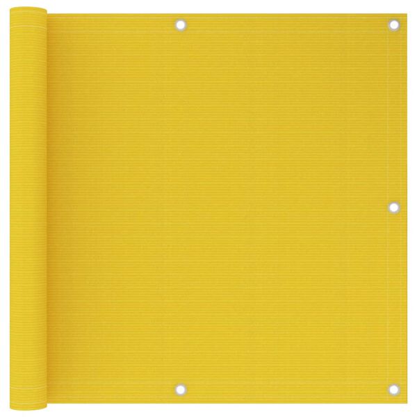 vidaXL &Eacute;cran de balcon Jaune 90x600 cm PEHD
