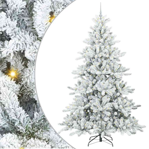 vidaXL Sapin de No&euml;l Artificiel &agrave; Branches Articul&eacute;es Blanc 240 cm
