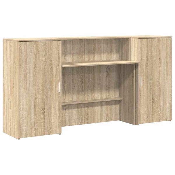 vidaXL Bureau réception chêne sonoma 200x50x103,5 cm bois d'ingénierie