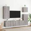 vidaXL Meuble TV mural sonoma gris 40,5x30x90 cm bois d'ing&eacute;nierie