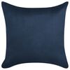 vidaXL Housse de coussin 4 pcs 50x50cm Polyester Faux Daim Bleu marine