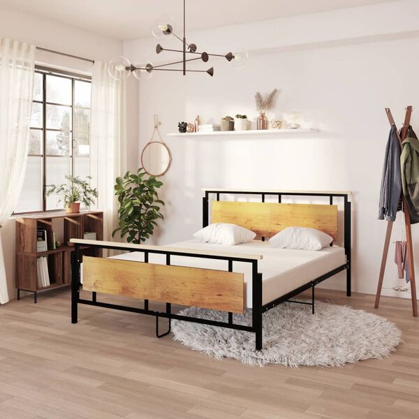 vidaXL Cadre de lit sans matelas métal 160x200 cm