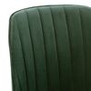 vidaXL Chaise pivotante de salle &agrave; manger Vert fonc&eacute; Velours